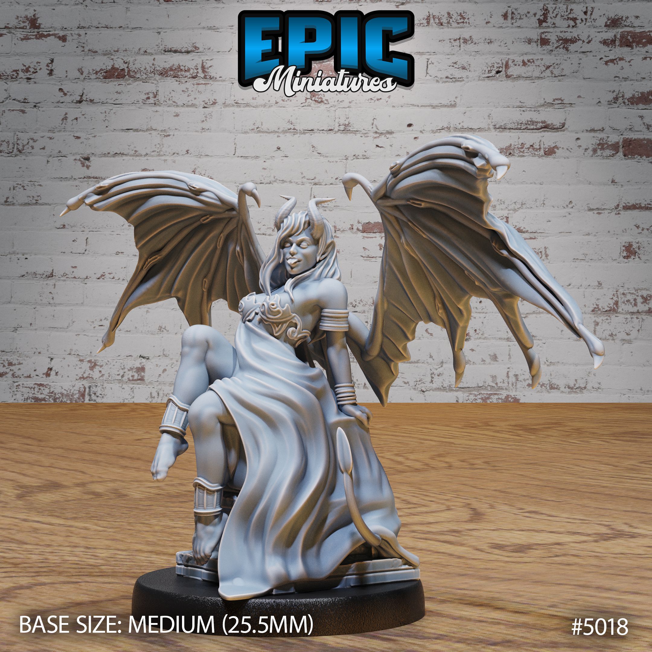 Succubus Demon Sitting / Female Devil Magician / Demonic Warrior / Dark Soldier Beast / Winged Lust Demon / Infernal Creature / Flame Handle / Evil Seduction Monster / Hell Army
